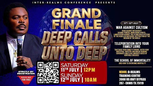 Image principale de Inter-Realms Conference: Deep Calls Unto Deep