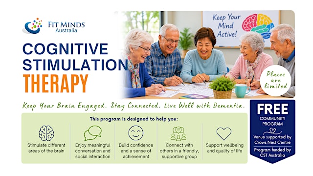 FREE Cognitive Stimulation Therapy Sessions (7 weeks, 14 sessions) primary image