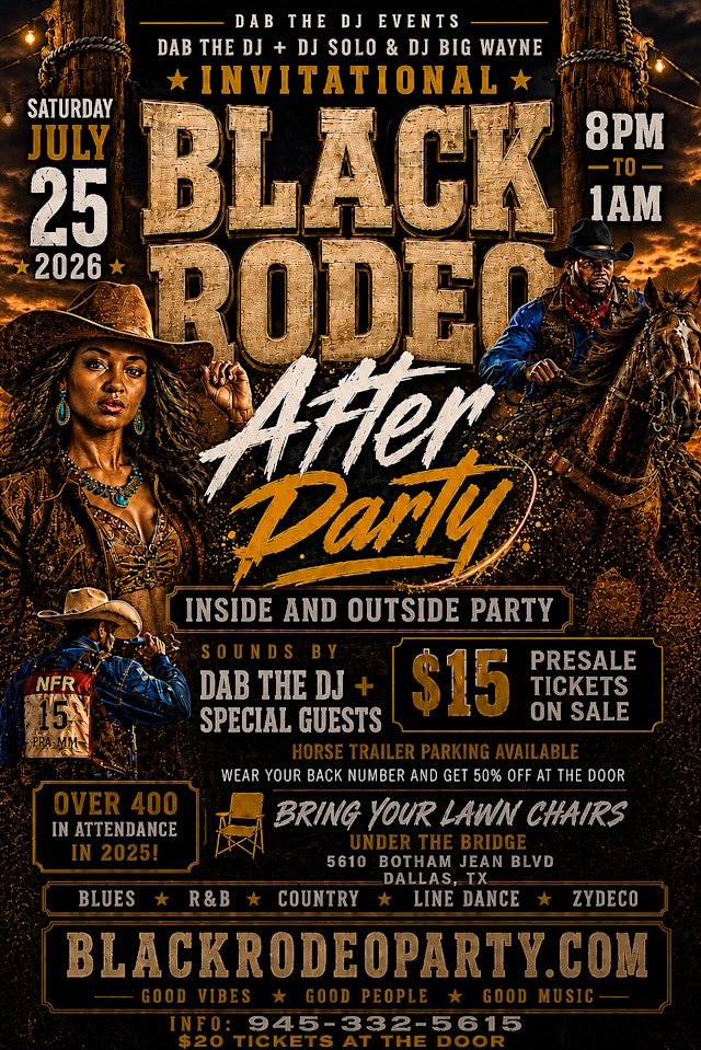 Imagen principal de The official Cowboys of Color Rodeo After Party (Inside & Outside)