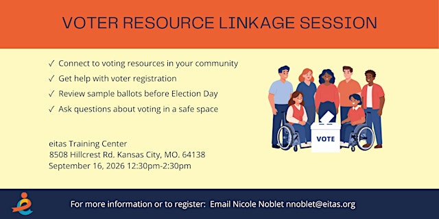 Image principale de Voter Resource Linkage Session