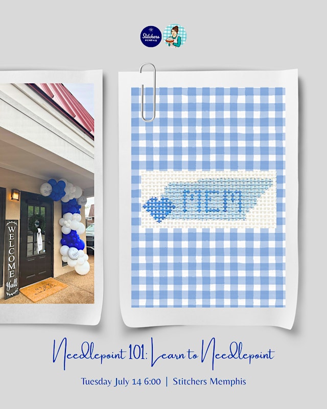 July Needlepoint 101- Learn to Needlepoint primary image