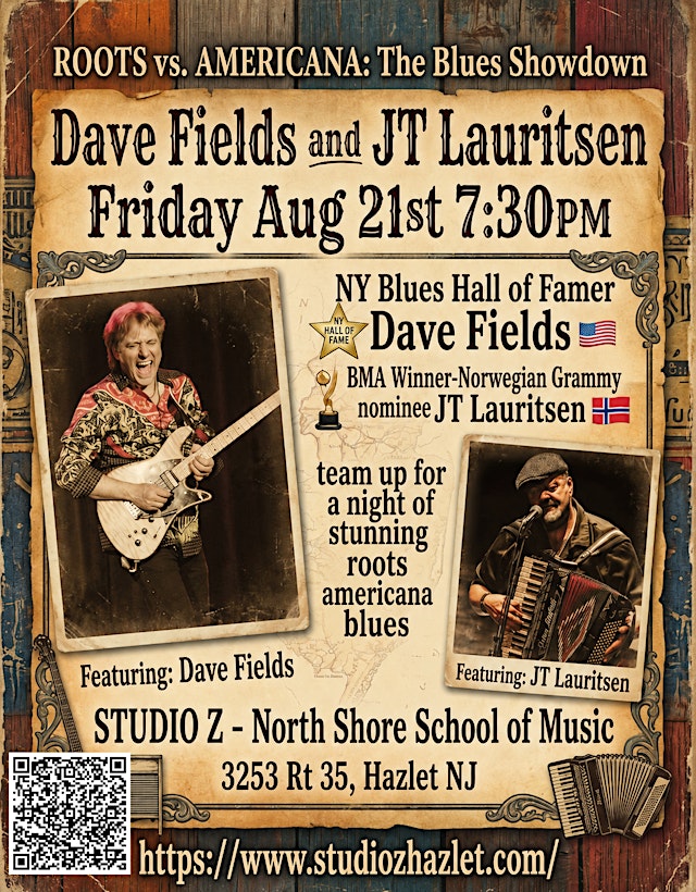 Image principale de Dave Fields and JT Lauritsen, ROOTS vs AMERICANA: The Blues Showdown