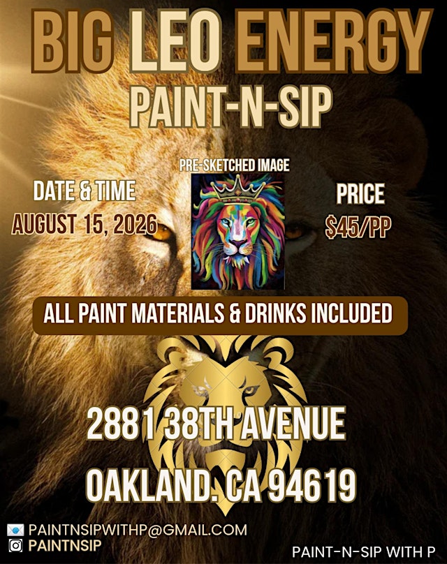 Big Leo Energy Paint-N-Sip primary image
