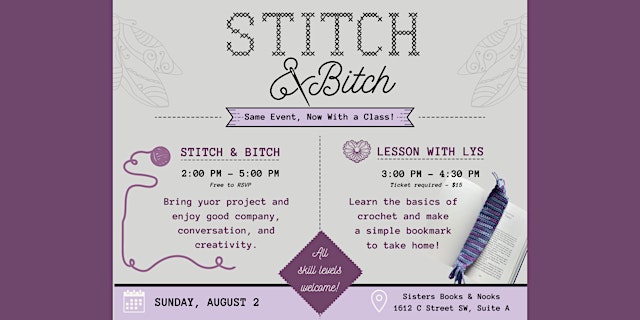 Hauptbild für Stitch & Bitch: Featuring Lesson with Lys