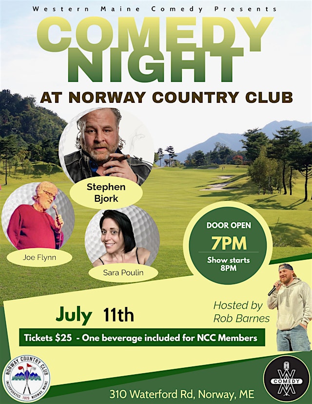 Hauptbild für Comedy @ the Club⛳️