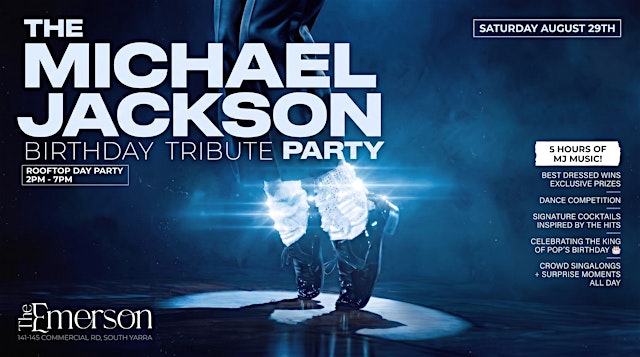 Primaire afbeelding van Michael Jackson Birthday Day Party — The King of Pop Experience