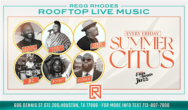 Image principale de HOUSTON'S ONLY LIVE MUSIC R&B ROOFTOP NIGHT (8PM)