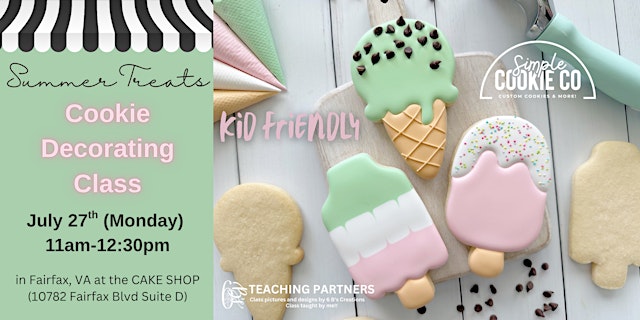 Summer Treats Kids Cookie Decorating Class | Fairfax, VA primary image