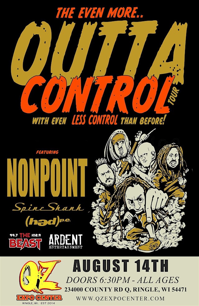 Image principale de NONPOINT - Outta Control Tour - with special guests Spineshank & Hed PE