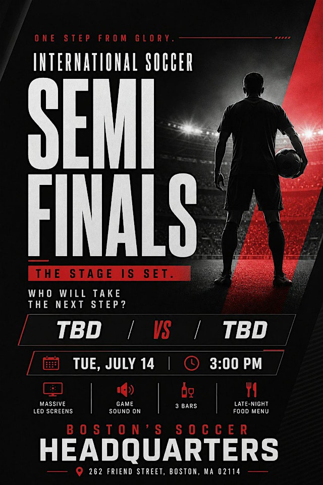 Image principale de Semi-Finals Match Watch at The Greatest Bar