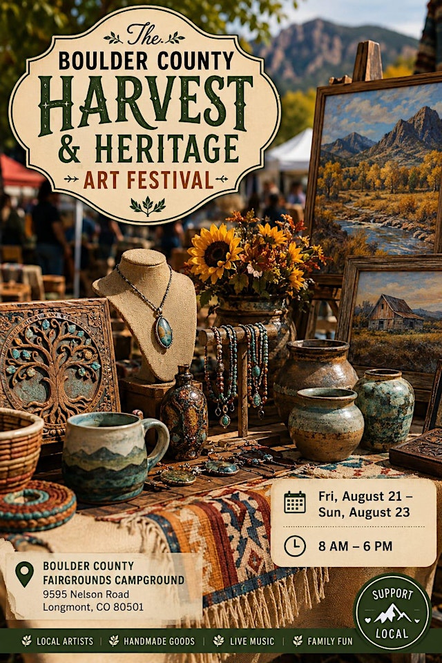 Hauptbild für The Boulder County Harvest & Heritage Art Festival