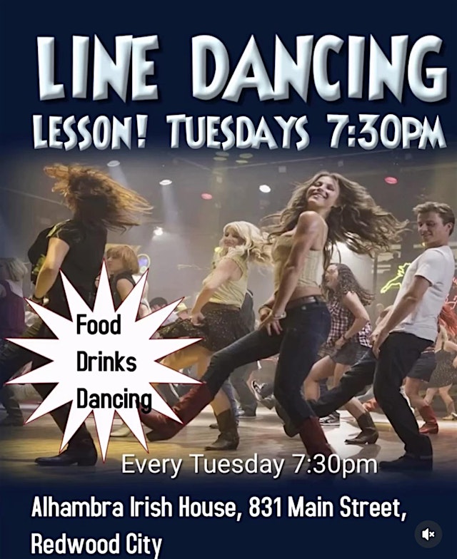 Line dancing . Food, drinks and fun times primary image