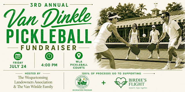 Image principale de The 3rd Annual Van Dinkle Pickleball Fundraiser