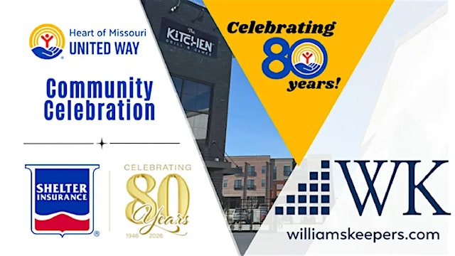 Image principale de Heart of Missouri United Way, 80 Year Celebration at The Kitchen