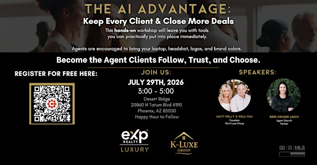 Image principale de The AI Advantage Workshop for Real Estate Agents