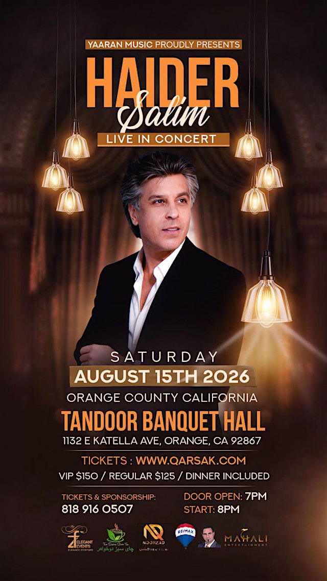 Imagem principal de Haider Salim Live in Orange Ciunty