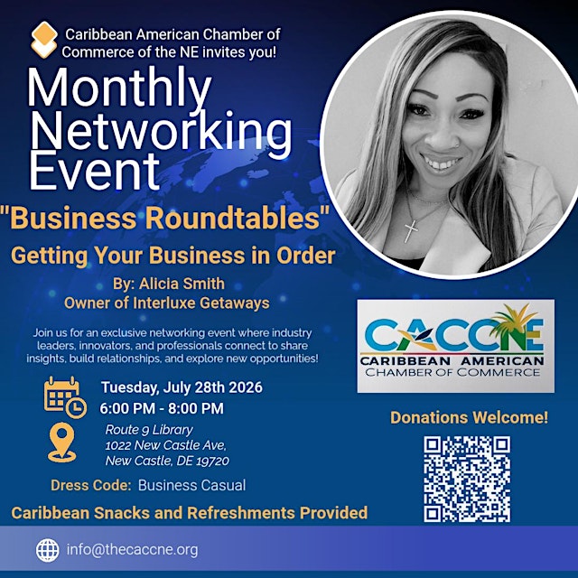 Imagen principal de July Monthly Caribbean Networking Event - w/ Alicia Smith!