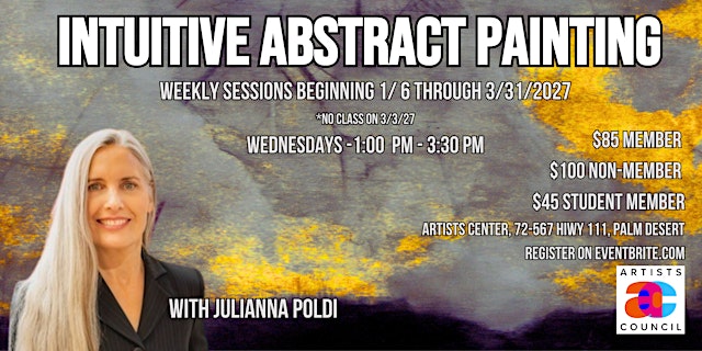 Image principale de Intuitive Abstract Painting with Julianna Poldi