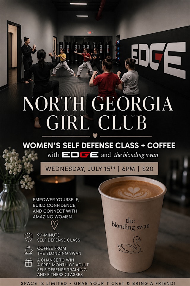 Imagen principal de North Georgia Girl Club - Women's Self Defense Workshop + Coffee