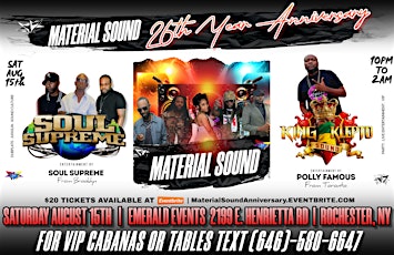 Material Sound 26th Year Anniversary - 2026
