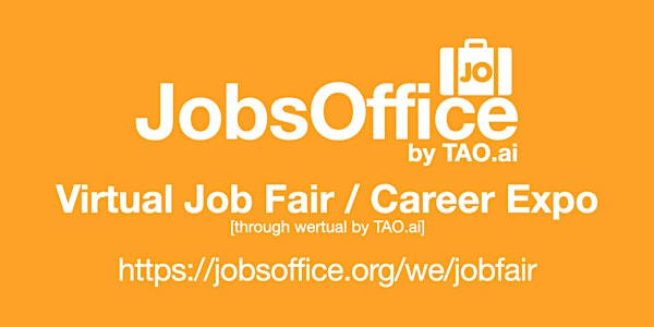 #JobsOffice Virtual Job Fair / Career Expo Event #Salt Lake City