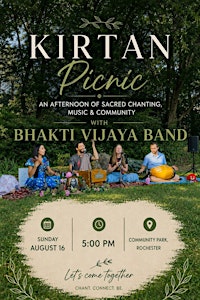 Kirtan Picnic with Bhakti Vijaya Band at the Highland Park Rochester