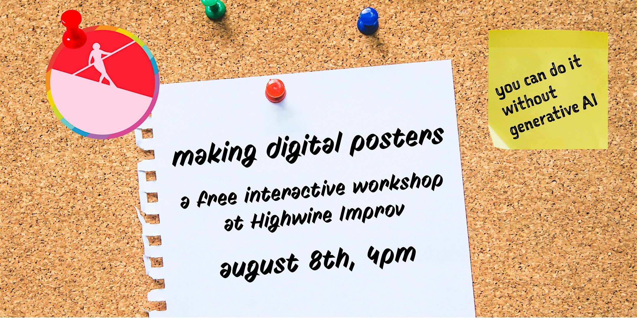 Making Digital Posters without Generative AI: Free Online Workshop