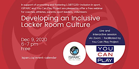 LGBTQ2S+ Inclusion - Developing an Inclusive Locker Room Culture primary image