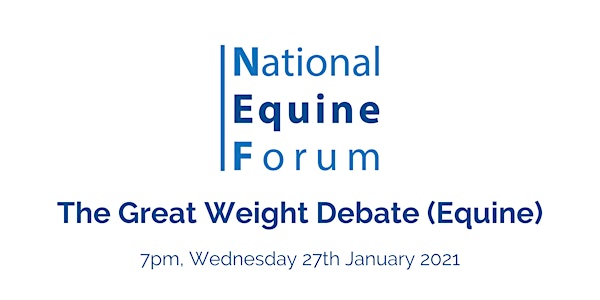 The Great Weight Debate (Equine)