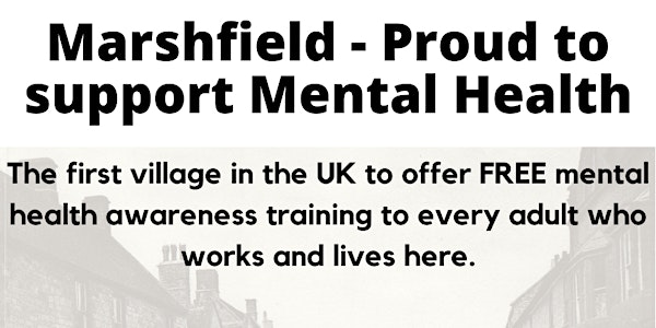 Mental Health Aware - FREE training for Marshfield residents