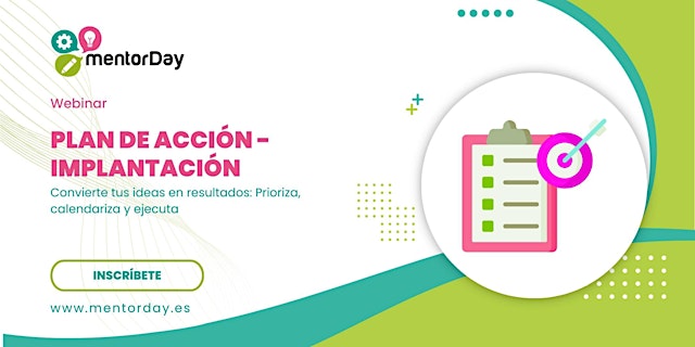 Imagen principal de Webinar: Plan de acción, implantación