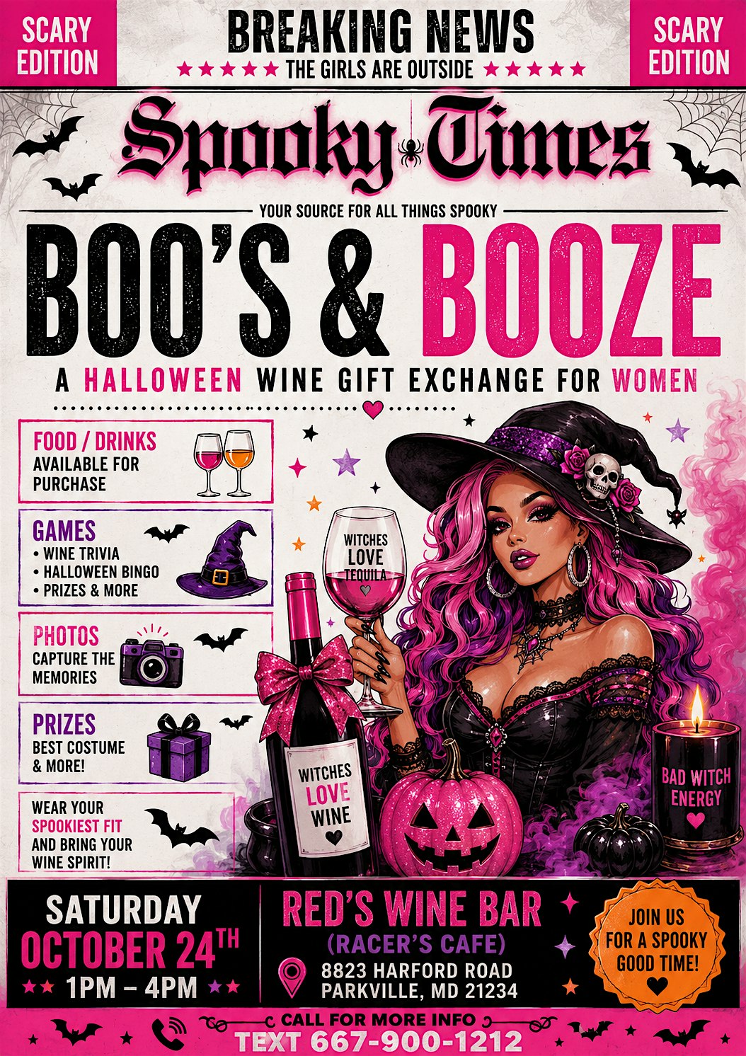 Boo's & Booze—The Ultimate Halloween Wine Exchange
