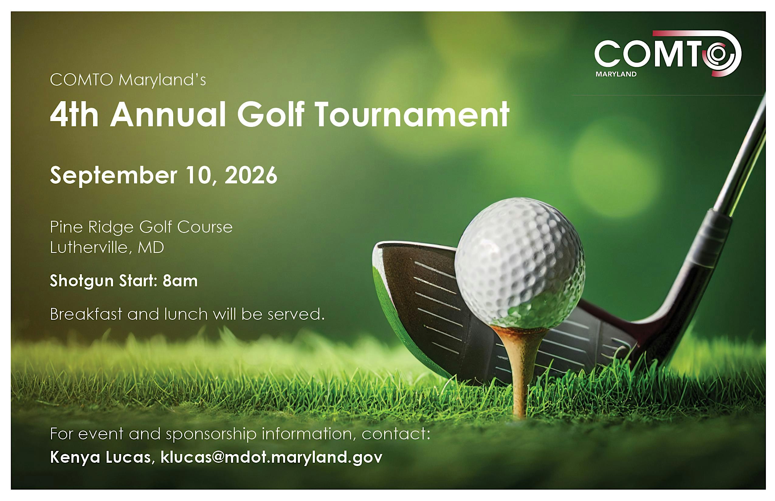 COMTO Maryland 4th Annual Golf Tournament