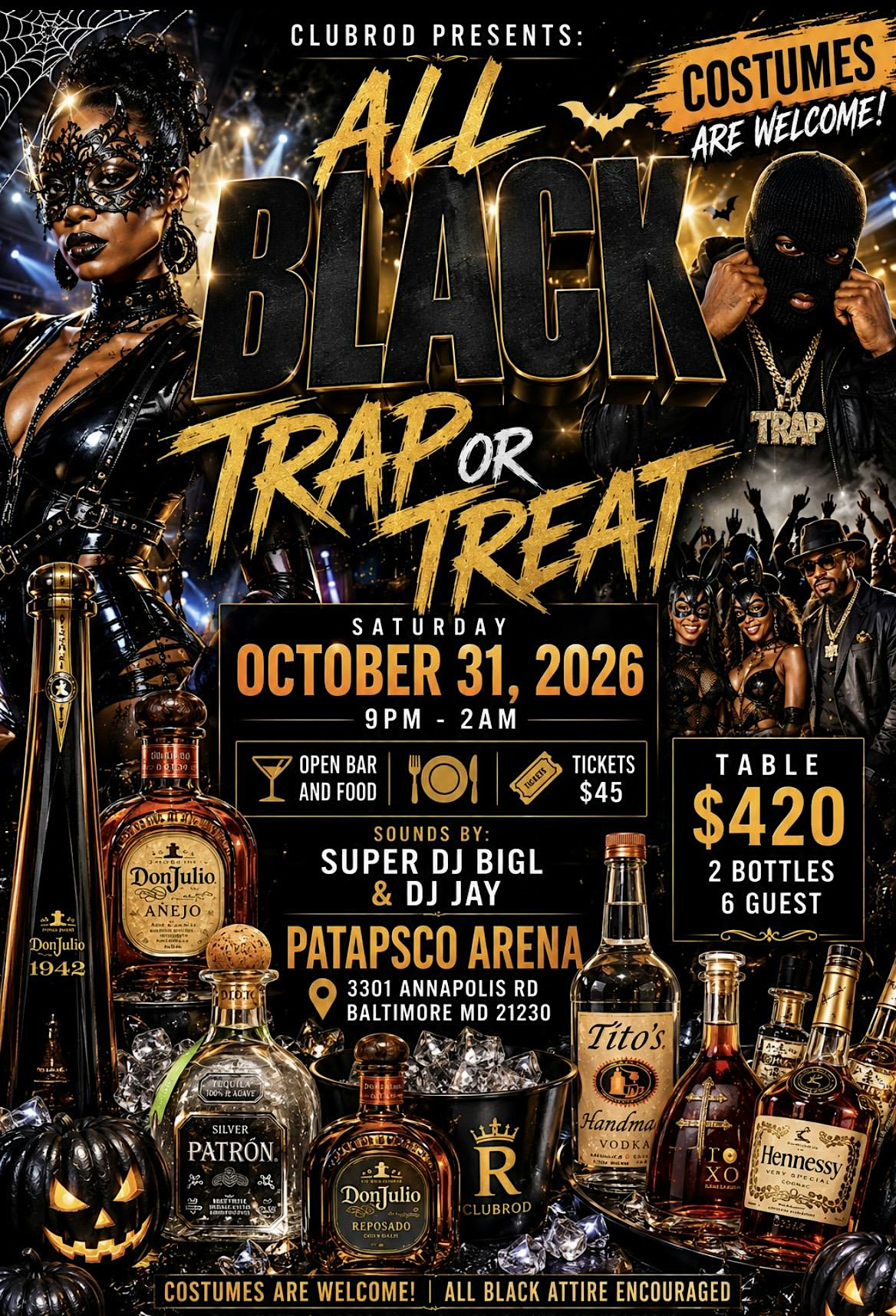 All Black Everything Trap or Treat