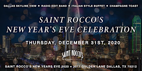 New Year's Eve with Radio Edit Band only at Saint Rocco's New York Italian primary image