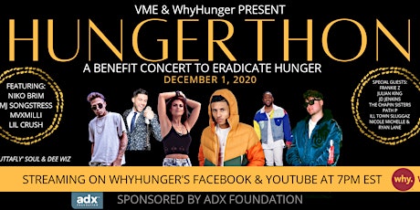 HUNGERTHON - A Benefit Concert To Eradicate Hunger primary image