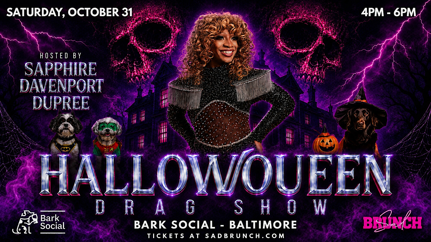 HallowQueen Drag Brunch @ Bark Social BALTIMORE