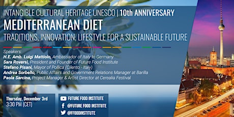 Mediterranean Diet: Tradition Innovation Lifestyle for a Sustainable Future