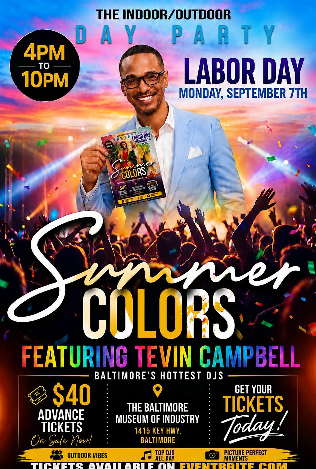 Summer Colors Day Party featuring Tevin Campbell