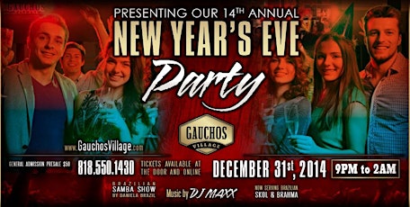 Gauchos Village is the place to be for New Year's Eve! primary image