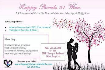 How to Communicate With Your Husband hosted by Happy Proverbs 31 Wives primary image