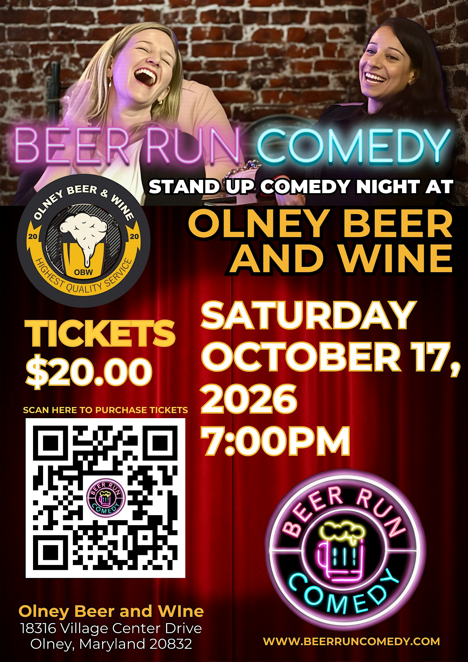 Stand Up Comedy Night at Olney Beer and Wine