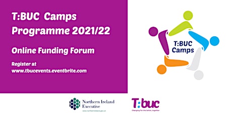 Imagem principal de 9 December@ 2pm - TEO Online Funding Forum - T:BUC  Camps Programme 2021/22