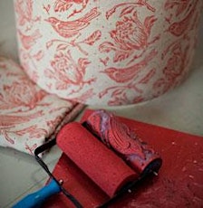 How to use Patterned Paint Rollers and Make a Lampshape Workshop primary image