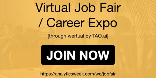 Imagen principal de AnalyticsWeek Virtual Job Fair / Career Networking Event #Philadelphia