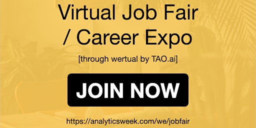 AnalyticsWeek Virtual Job Fair / Career Networking Event #Detroit