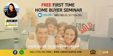 Imagen principal de Time for your Dream Home at your First Time Home Buyer Online Seminar