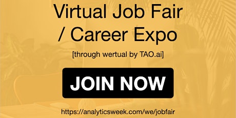 AnalyticsWeek Virtual Job Fair / Career Networking Event #Chattanooga