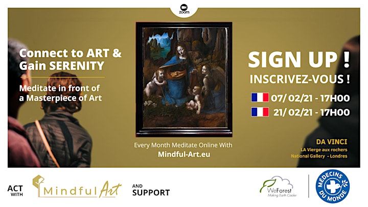 
		Image pour Mindful Art (online): Se Relier à l'Art •Da Vinci• Marjan Abadie (Fr) 
