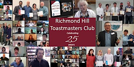 Meeting at Richmond Hill Toastmasters Club primary image